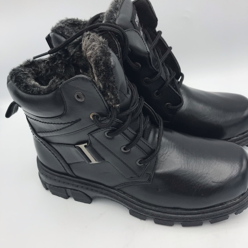 WINTER MEN'S FAUX FUR WARM BOOTS NEW - Picture 2 of 7